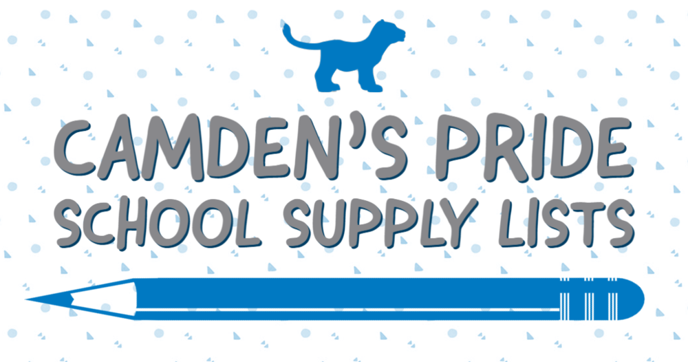 Camden's Pride School Supply Lists
