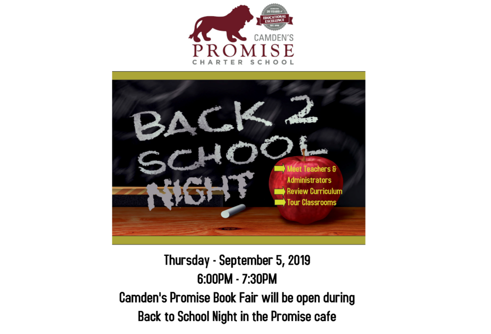 Camden's Promise Back to School Night