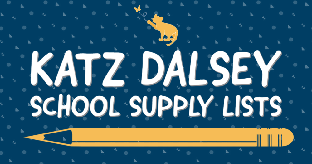 KATZ Dalsey School Supply Lists