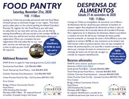Food Pantry this Saturday