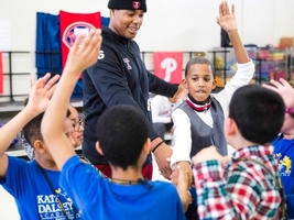 TGIF with Temple University football players