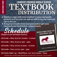 Camden's Promise School Material Pickup