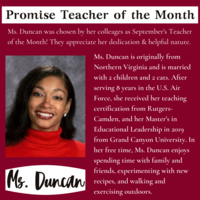 September Teacher of the Month