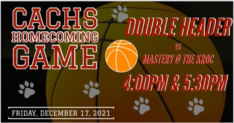 Save the Date: Camden Academy Homecoming Games will take place on Friday, December 17th!