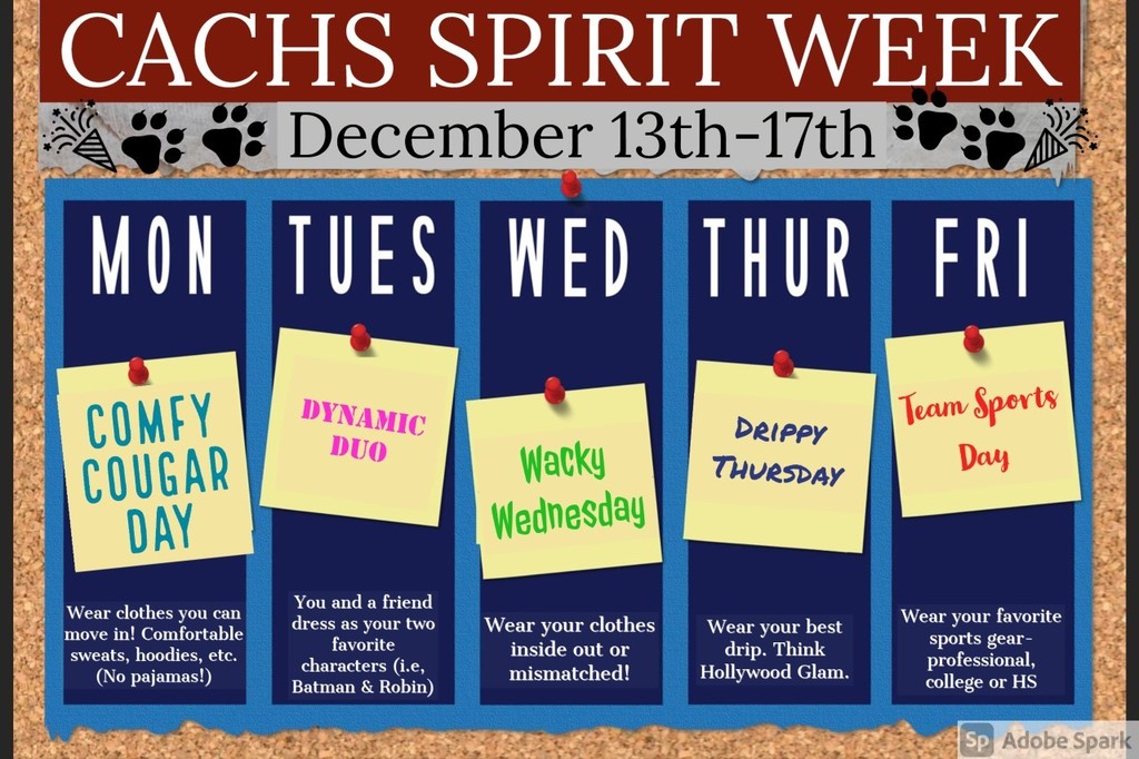 Camden Academy High School Spirit Week
