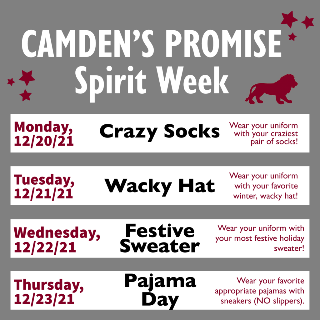 Camden's Promise Spirit Week