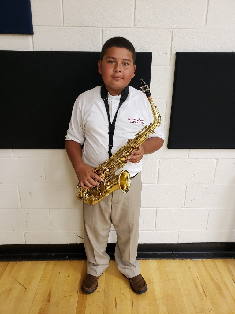 Promise's new saxophone from Donors Choose